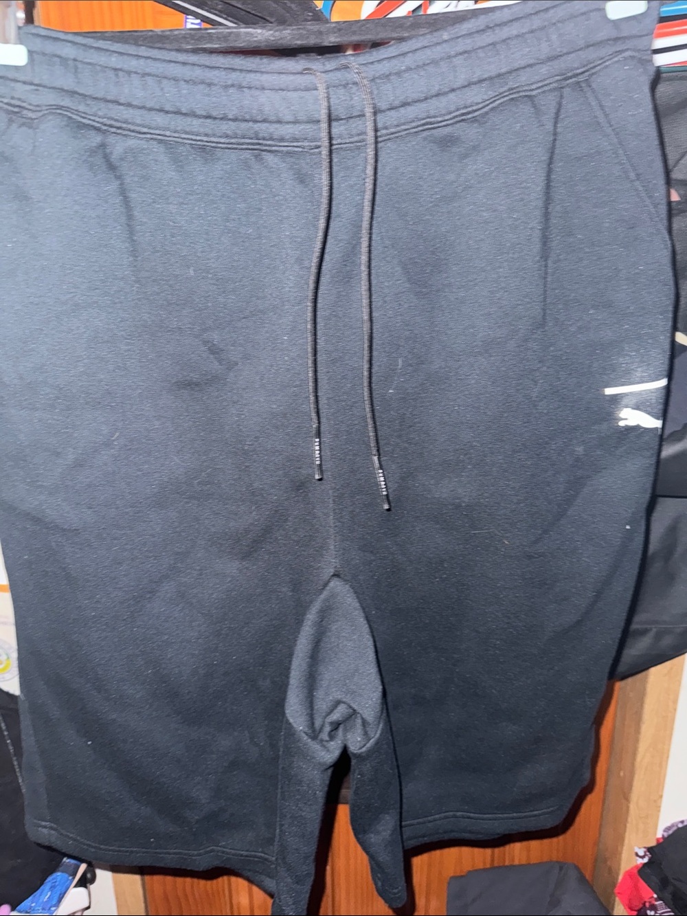 Puma Black Men's Drawstring Sweatshorts